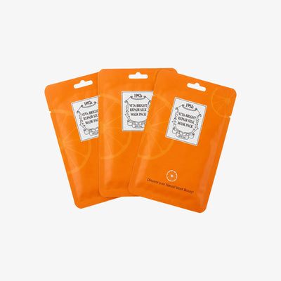 Vitamin C Sheet Mask 3-pack – tre orangea Vita-Bright Repair Silk Mask Pack