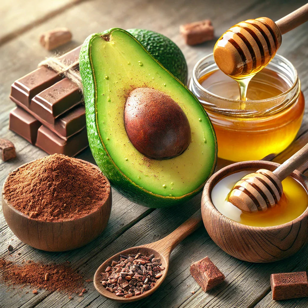 Image of Egen ansiktsmask med honung, kakao och avocado - smarrigt! 