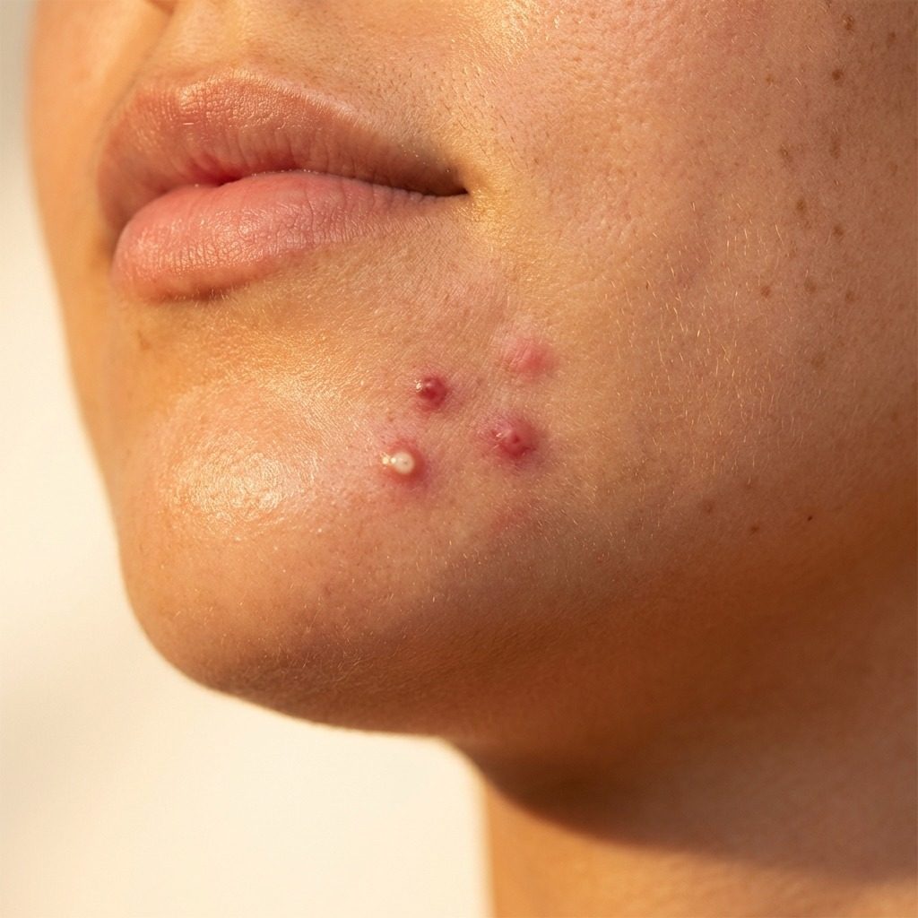 Image of Anti-Akne - hudproblem närbild | Skinroller