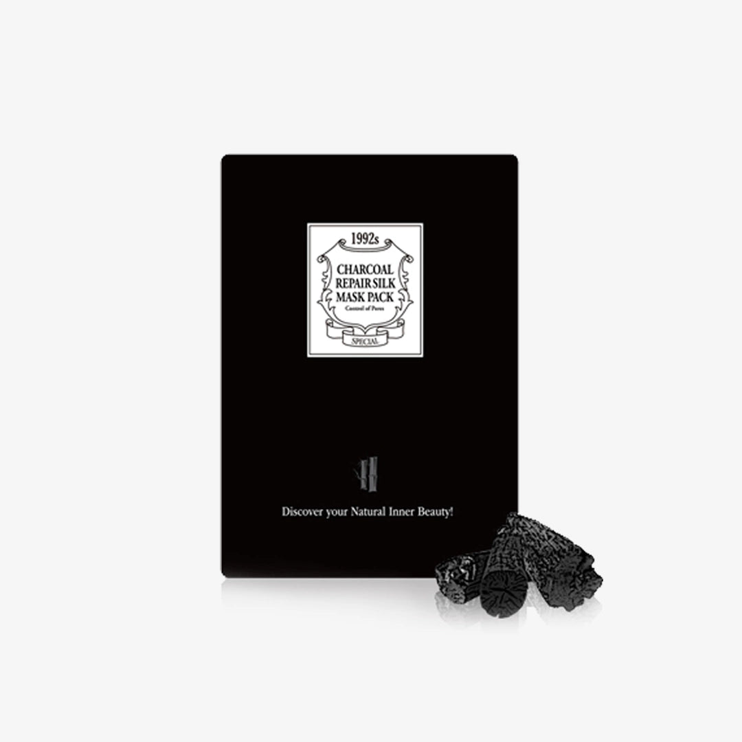Charcoal Repair Silk Mask 3-pack