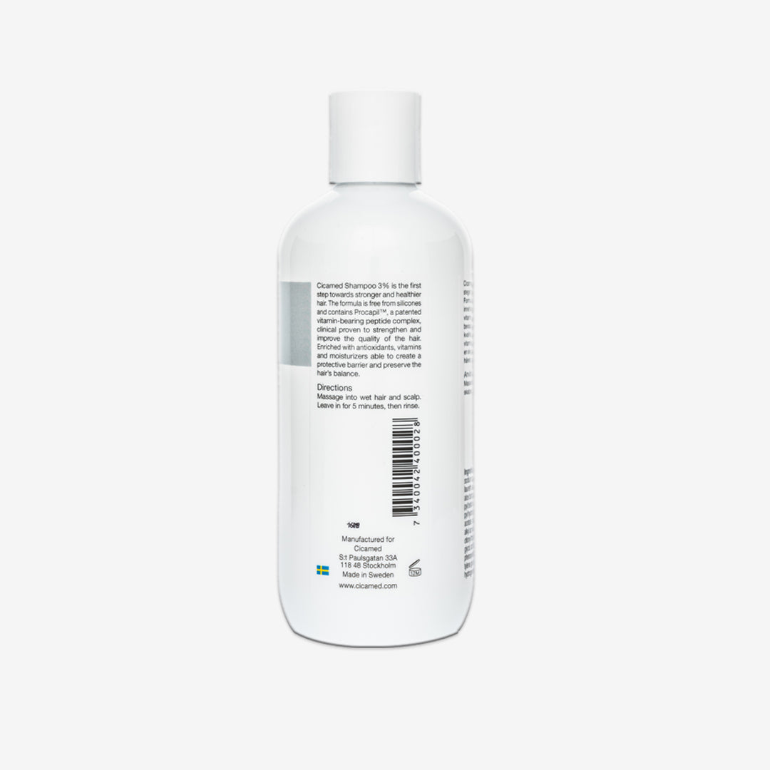 Schampo 3% -  300 ml - Cicamed - Behandling mot håravfall