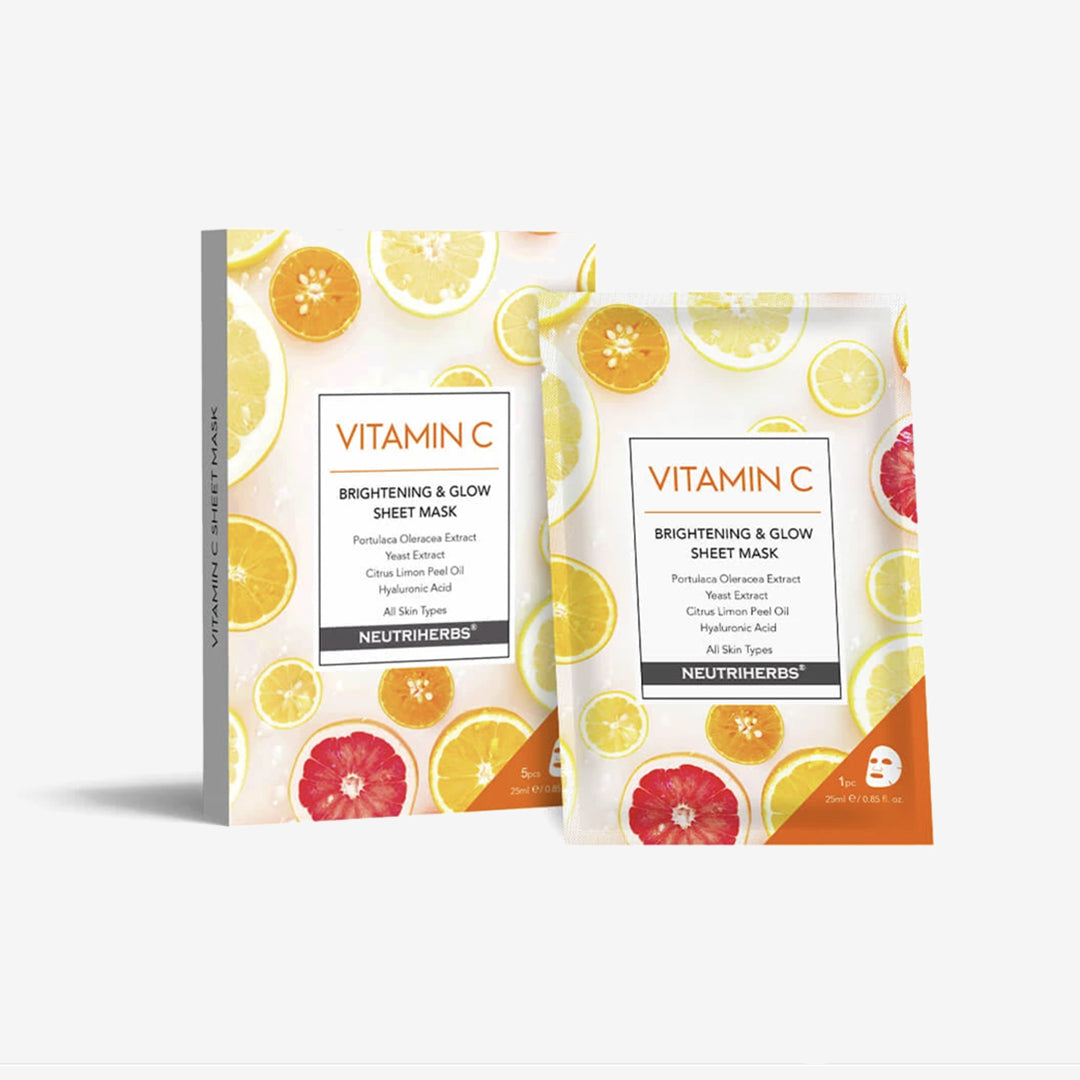 Image of Vitamin C Brightening & Glow Sheet Mask 5-pack - Neutriherbs
