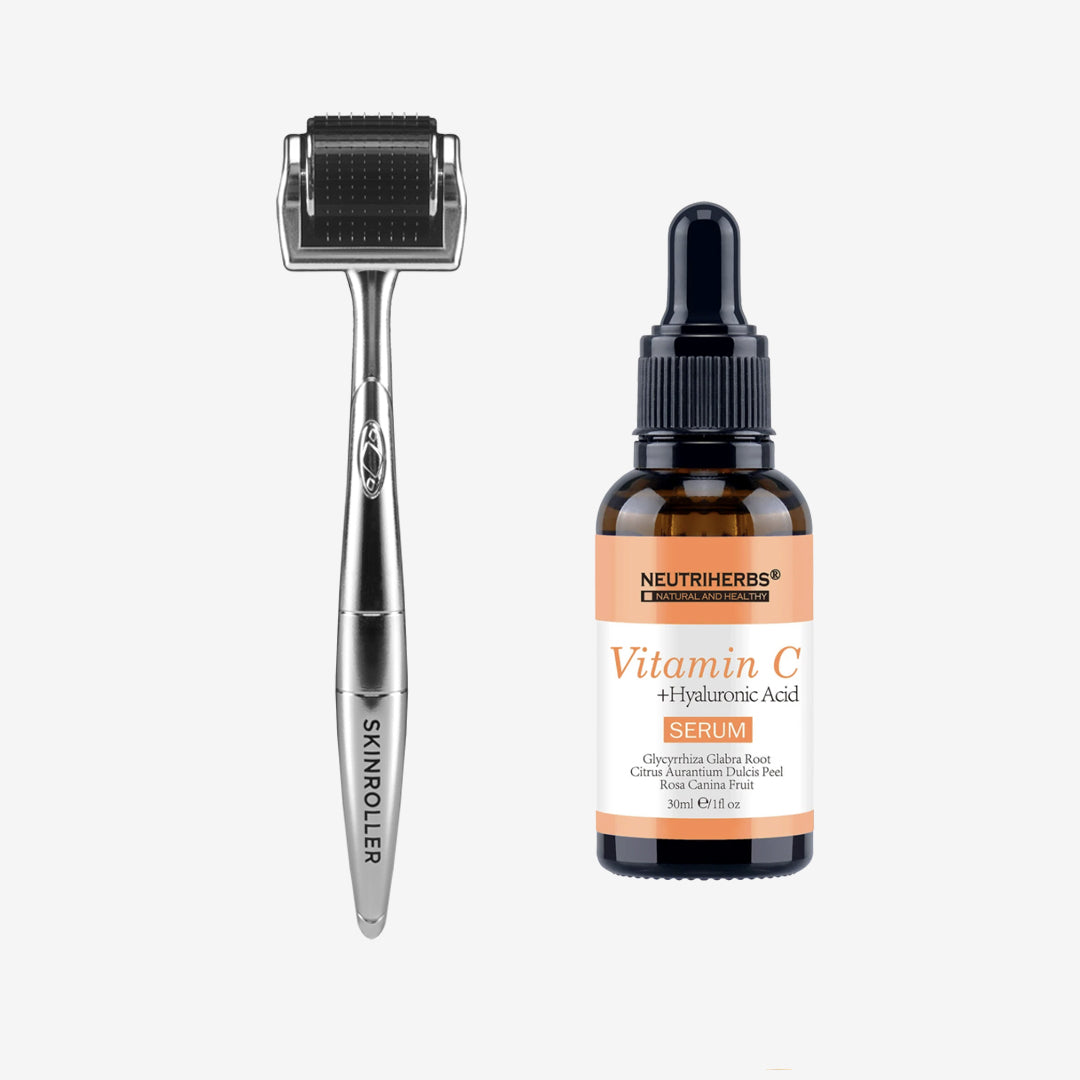 Skinroller + Neutriherbs Vitamin C Serum (10%) 30ml