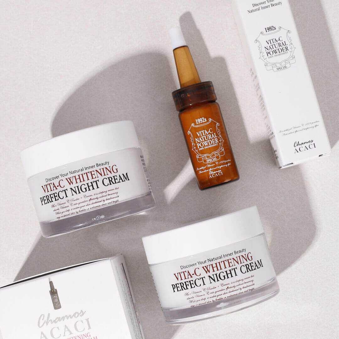 Image of Vita-C Whitening Perfect Night Cream + Vita-C Natural Powder