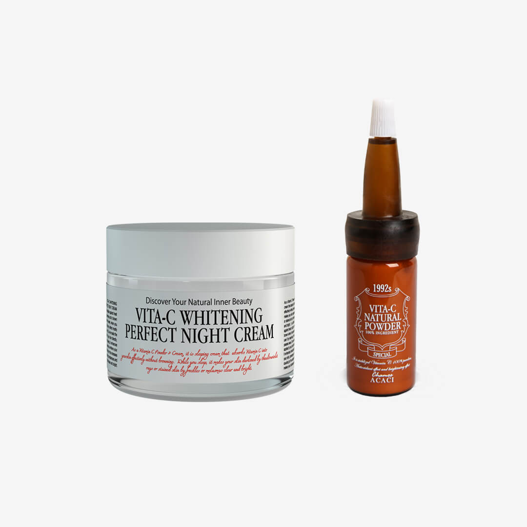 Vita-C Whitening Perfect Night Cream + Vita-C Natural Powder