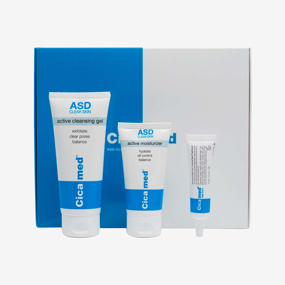 Image of ASD Clear Skin Kit - Mot akne & problemhud - Cicamed