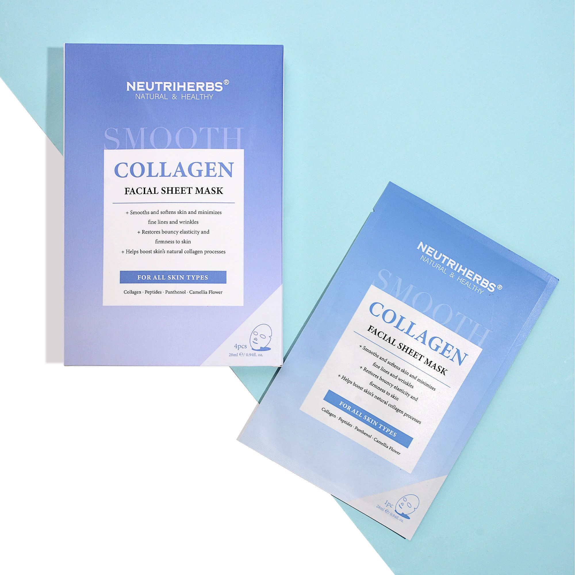 Image of Collagen Mask 4-pack - Återfuktande Sheetmask