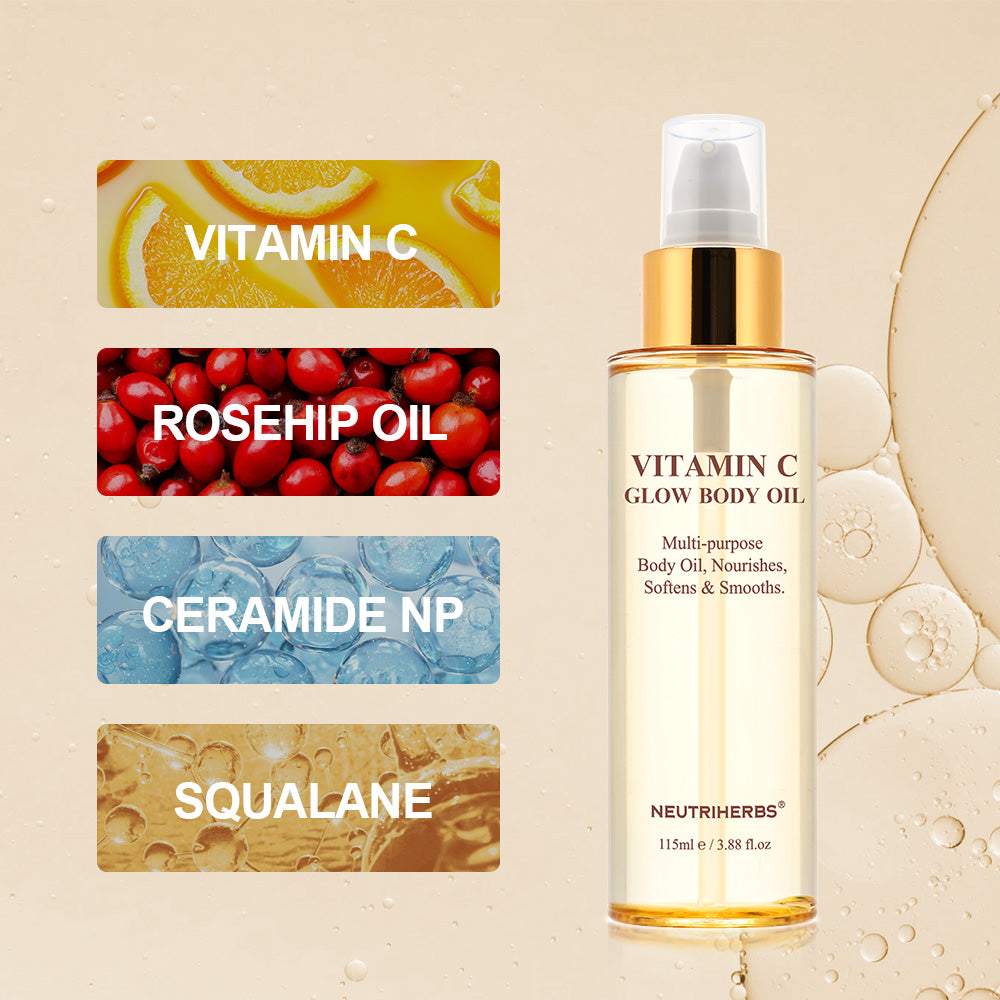 Image of Neutriherbs Glow Body Oil - Vitamin C - 115 ml