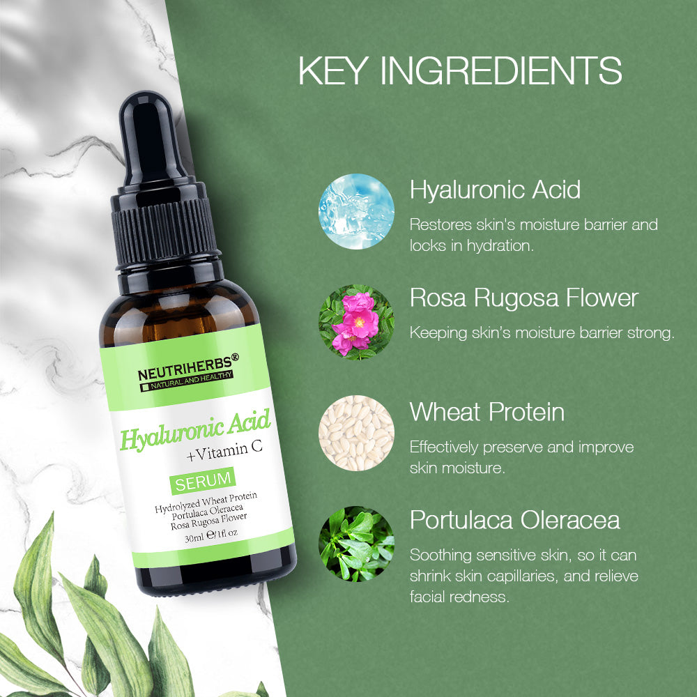 Image of Hyaluronic Acid 5% + Vitamin C Serum - 30 ml - Neutriherbs