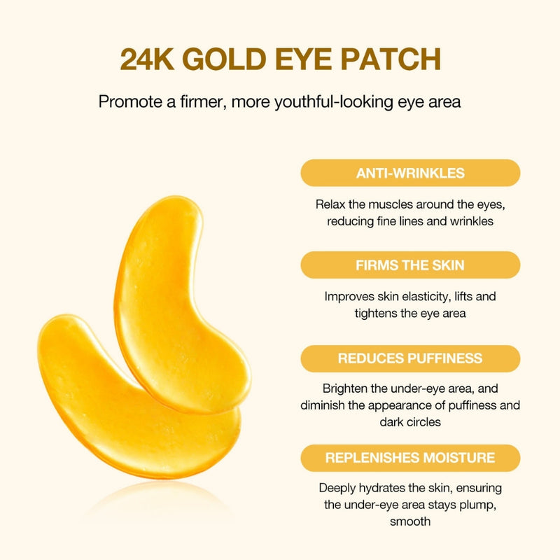 24K Gold Eye Patch - 5-pack - Ögonmask