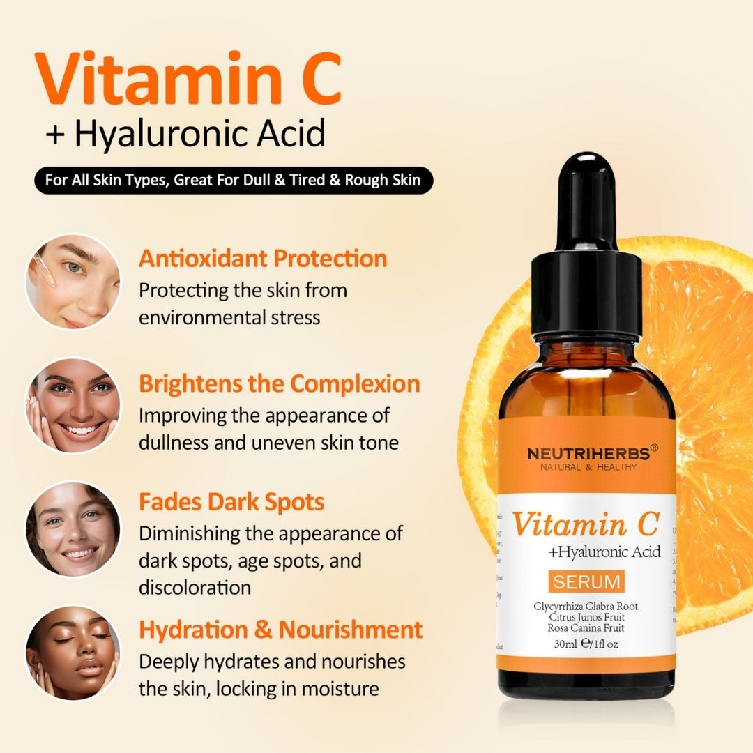 Image of 10% Vitamin C Serum + Hyaluronsyra - 30 ml - Neutriherbs