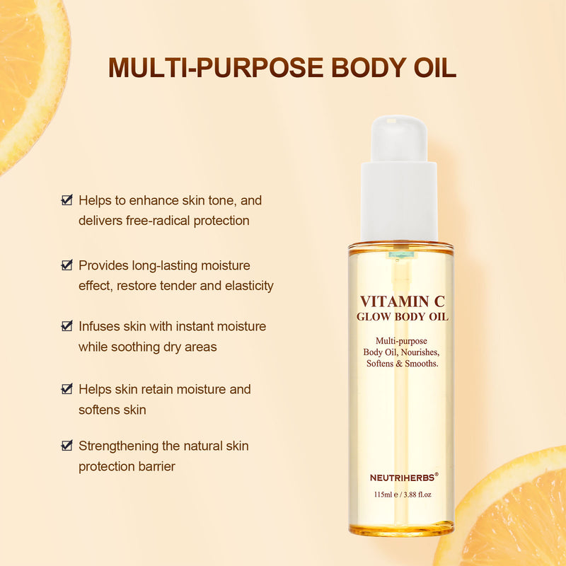 Neutriherbs Glow Body Oil - Vitamin C - 115 ml