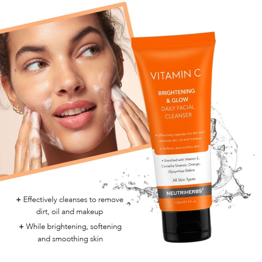 Vitamin C Brightening & Glow Daily Facial Cleanser - 120 ml - Neutriherbs