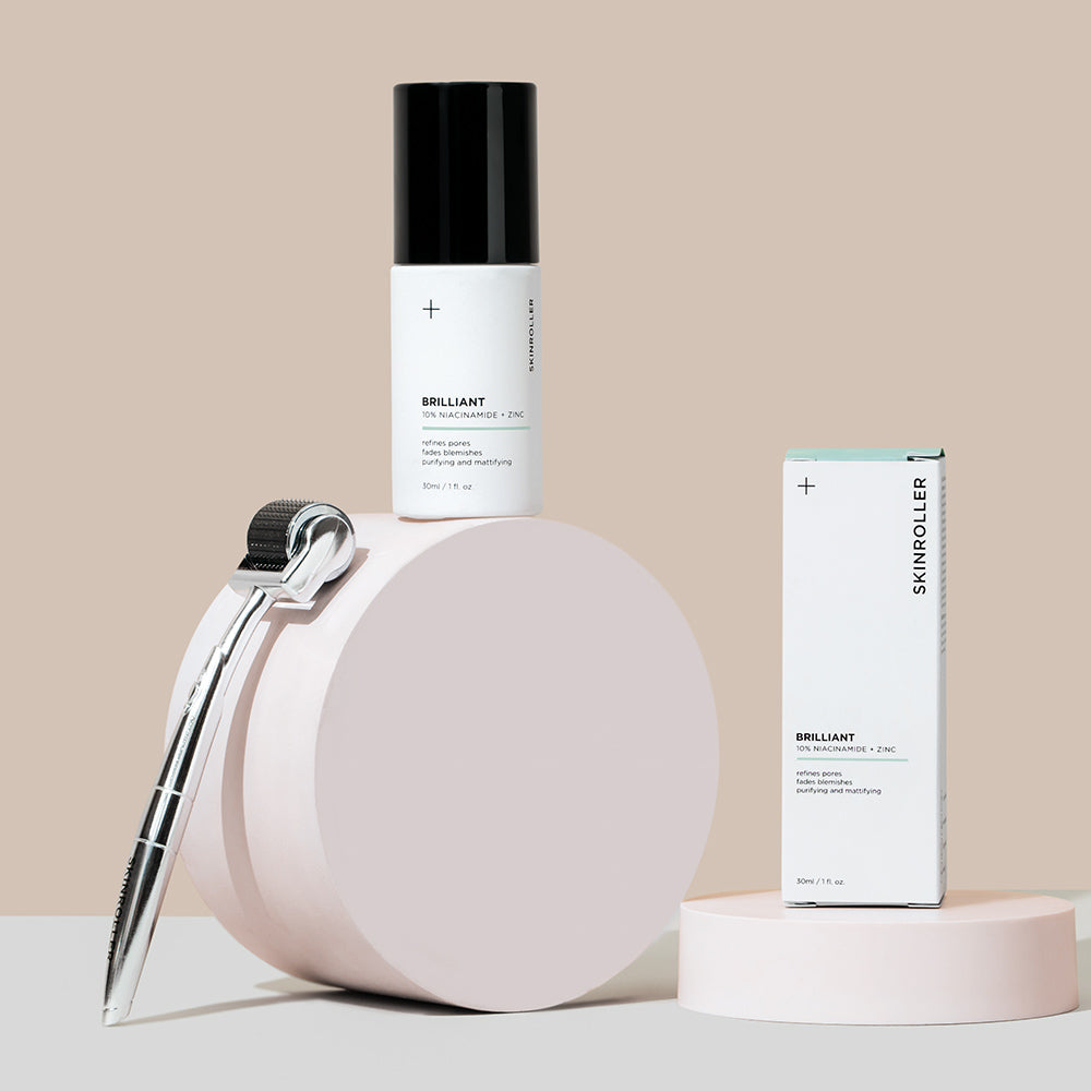 Image of Skinroller + Brilliant Niacinamide + Zinc 30ml