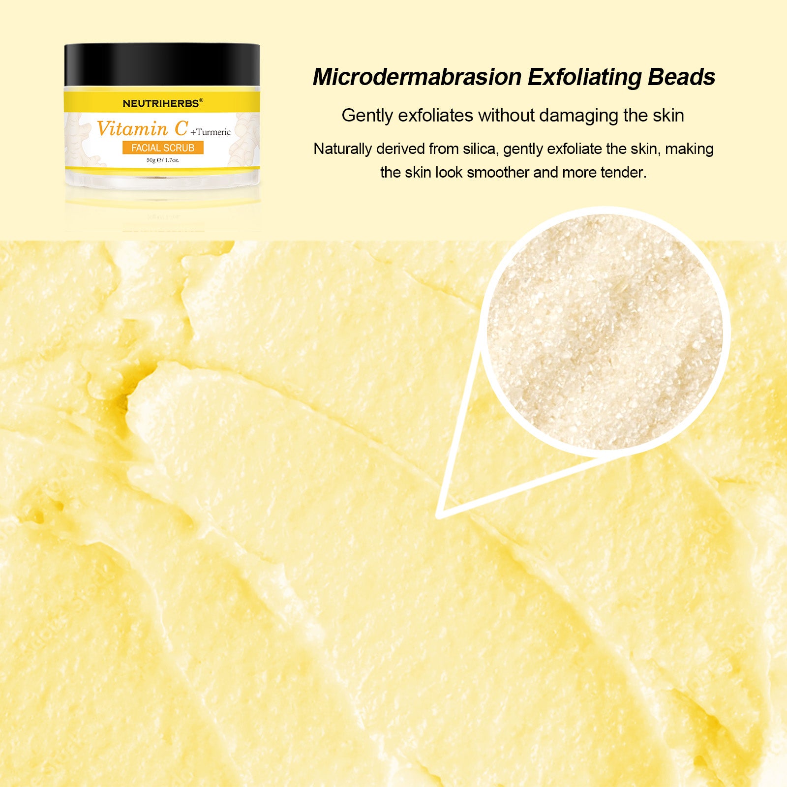 Neutriherbs Vitamin C & Turmeric Exfoliating Glow Facial Scrub 50 g