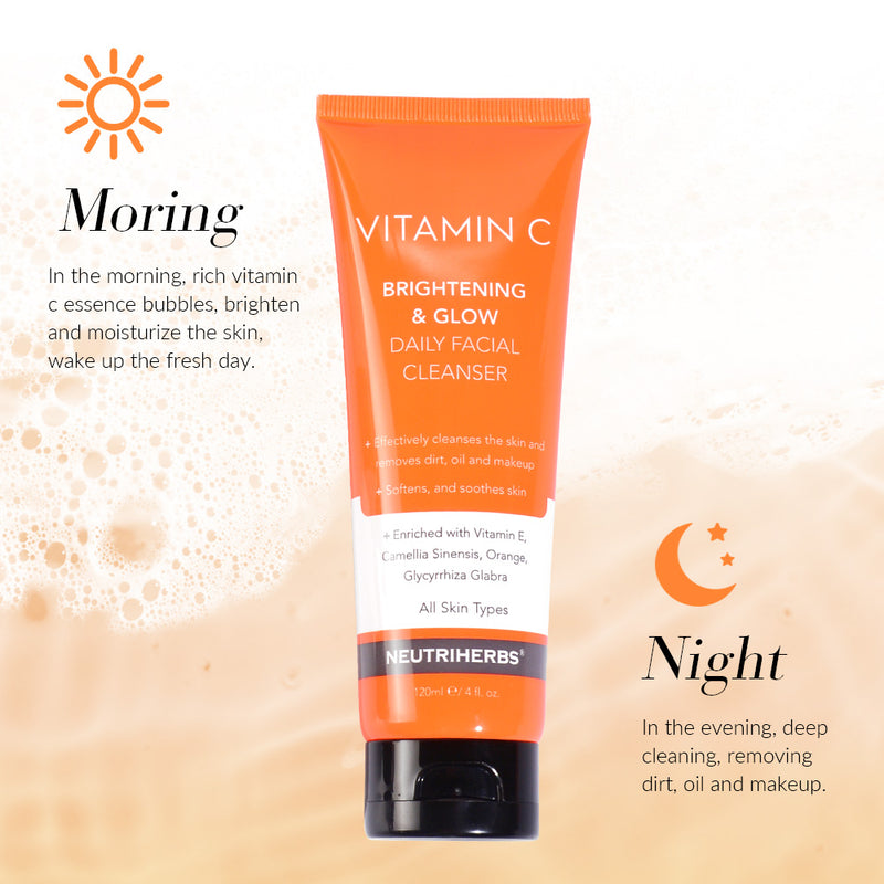 Vitamin C Brightening & Glow Daily Facial Cleanser - 120 ml - Neutriherbs