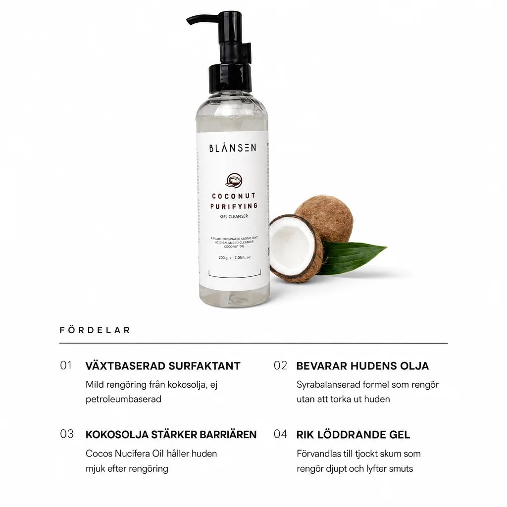 Image of Coconut Purifying Gel Cleanser – fördelar