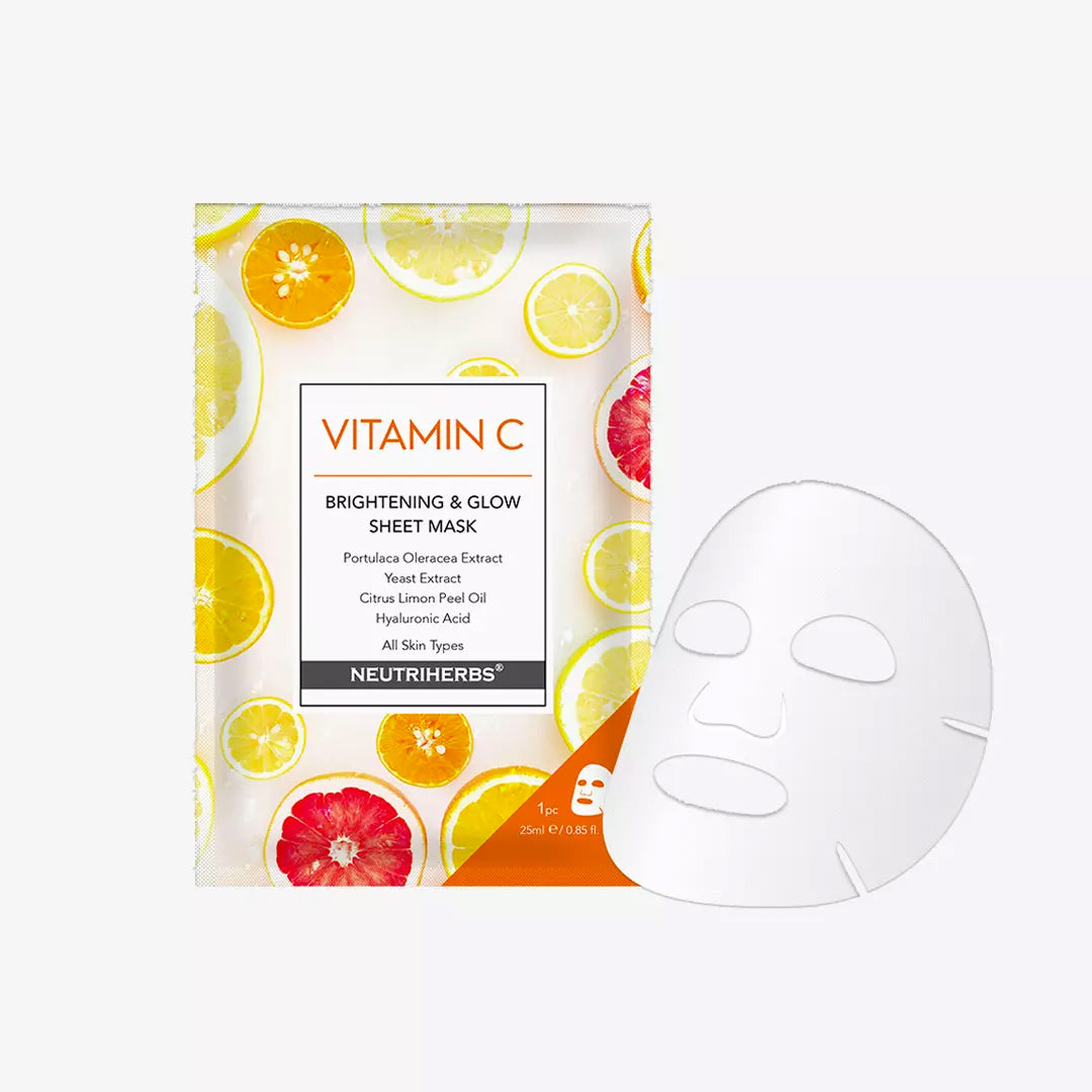 Image of Vitamin C Brightening & Glow Sheet Mask 5-pack - Neutriherbs