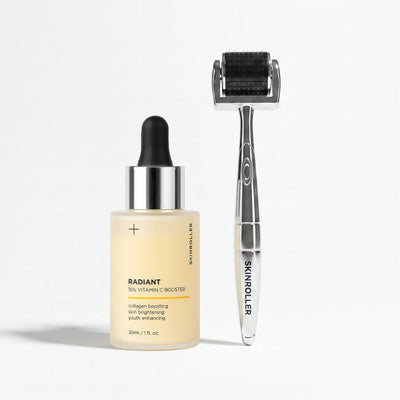 Skinroller + RADIANT Vitamin C-serum - Hudplejekit