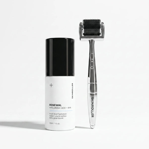 Skinroller & Hyaluronsyra - Startkit för microneedling hemma