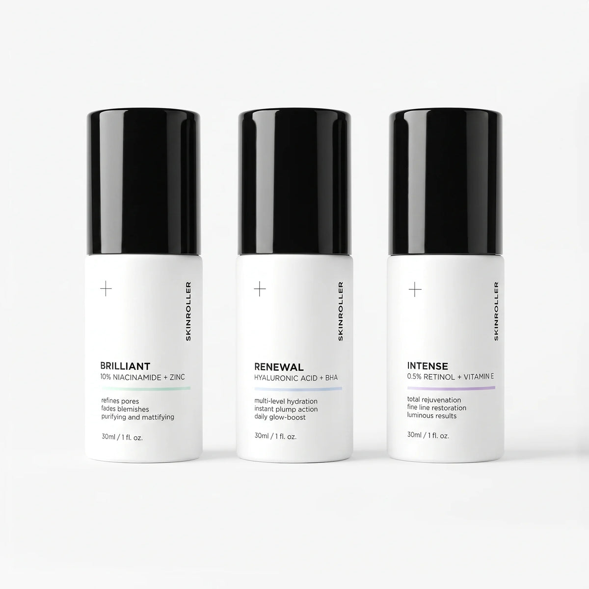 Skinroller Magic Trio serum set - Brilliant Renewal Intense 30ml