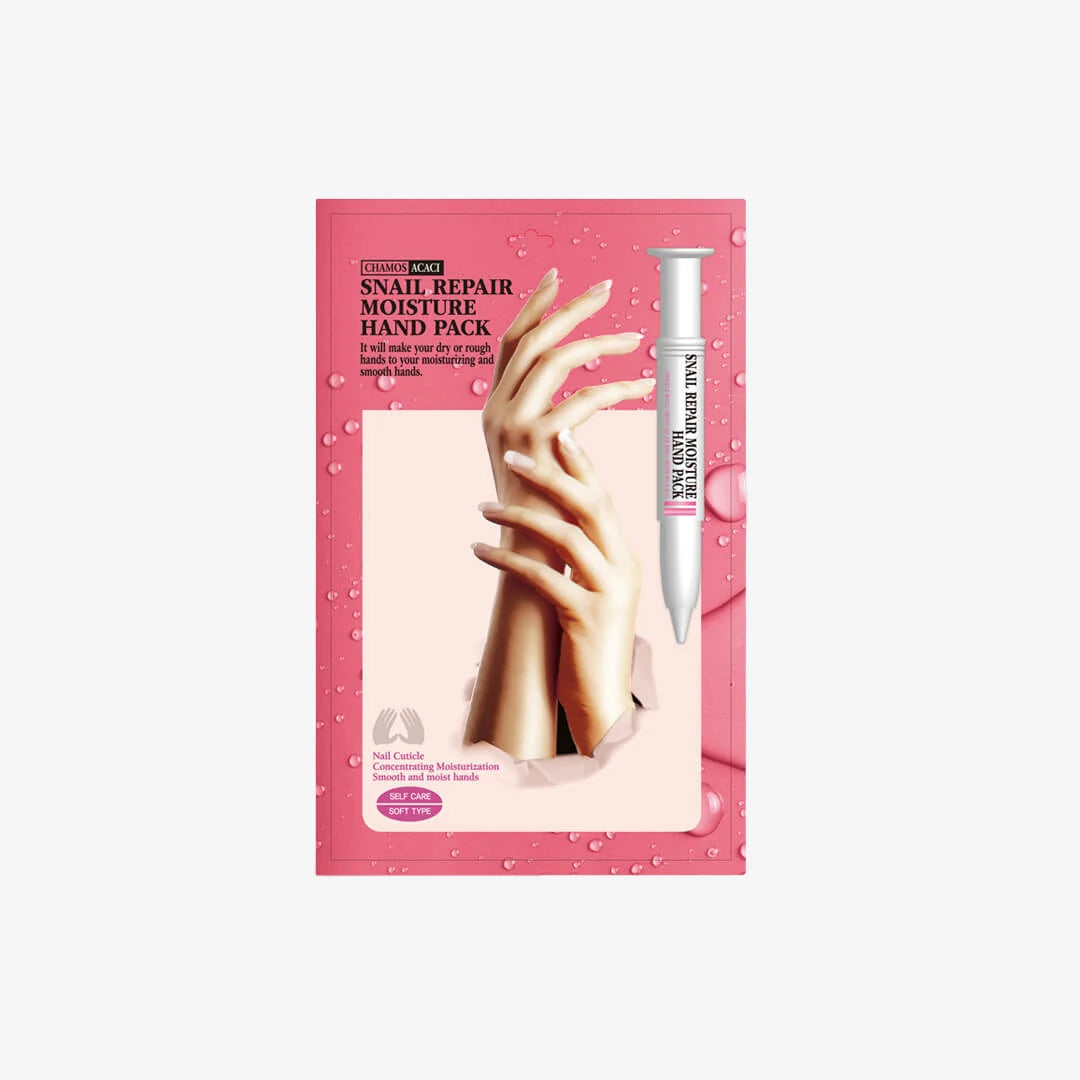 Chamos Acaci Snail Repair Moisture Hand Pack - återfuktande handmask mot torra händer