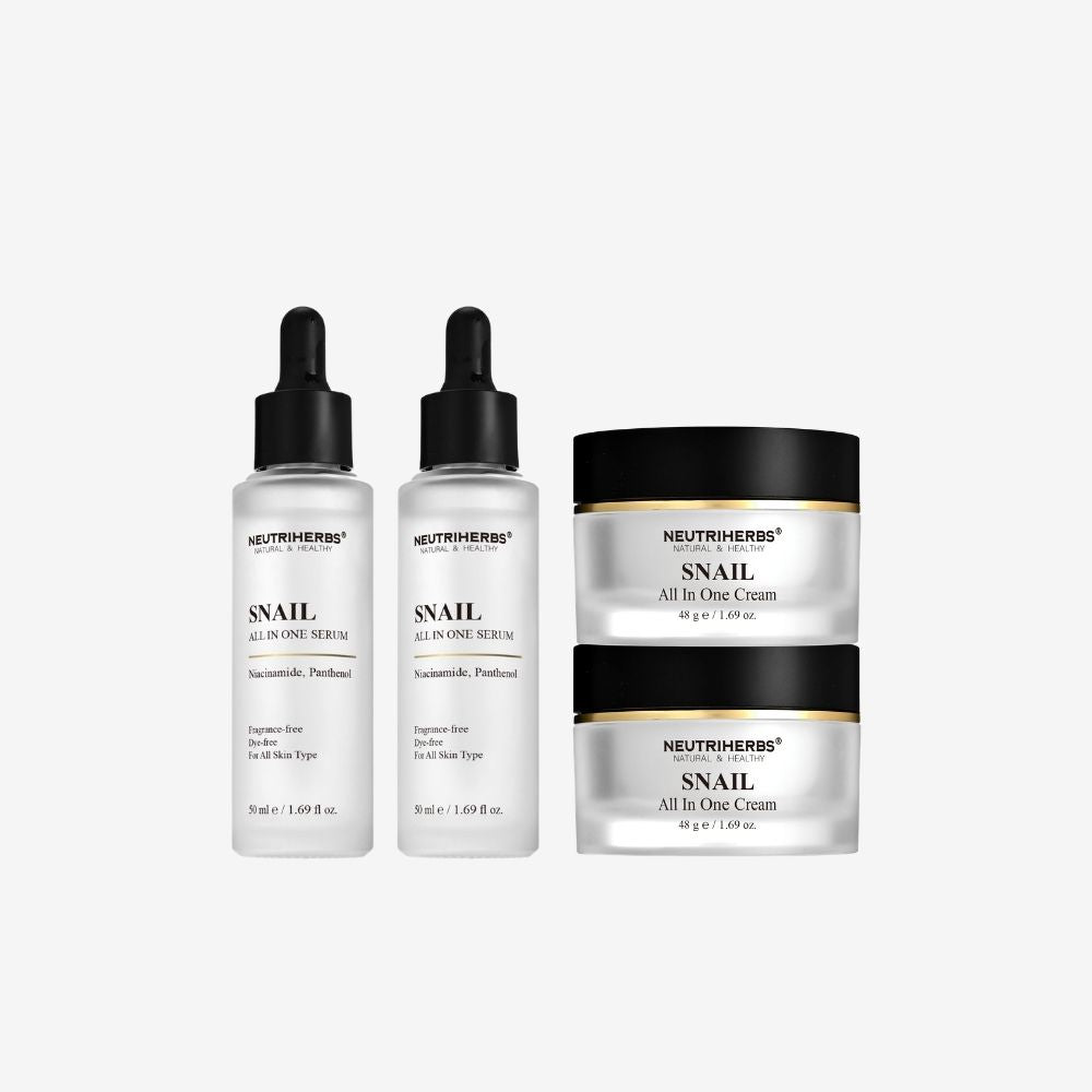 Image of Snail Mucin Duo – 2 st Snail All In One Serum och 2 st Snail All In One Cream